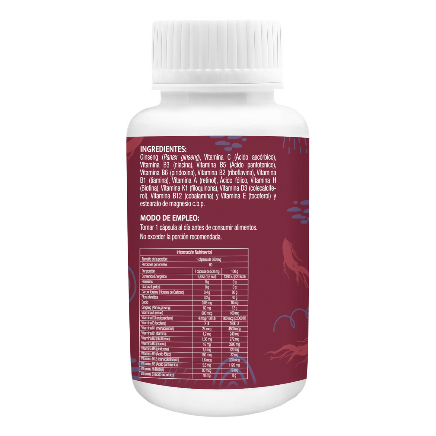 Ginseng 60 Cápsulas