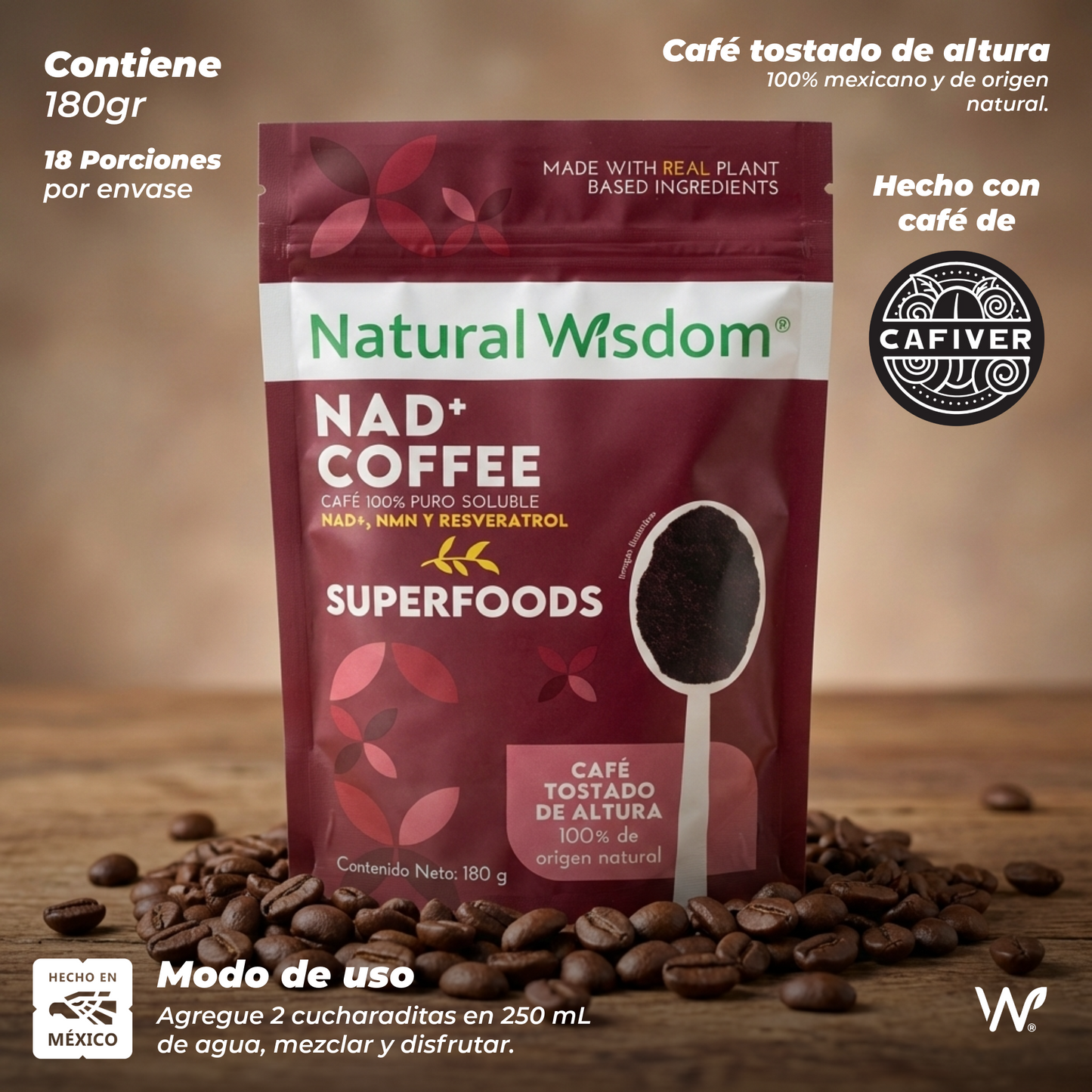 NW NAD+ COFFEE 180 GR
