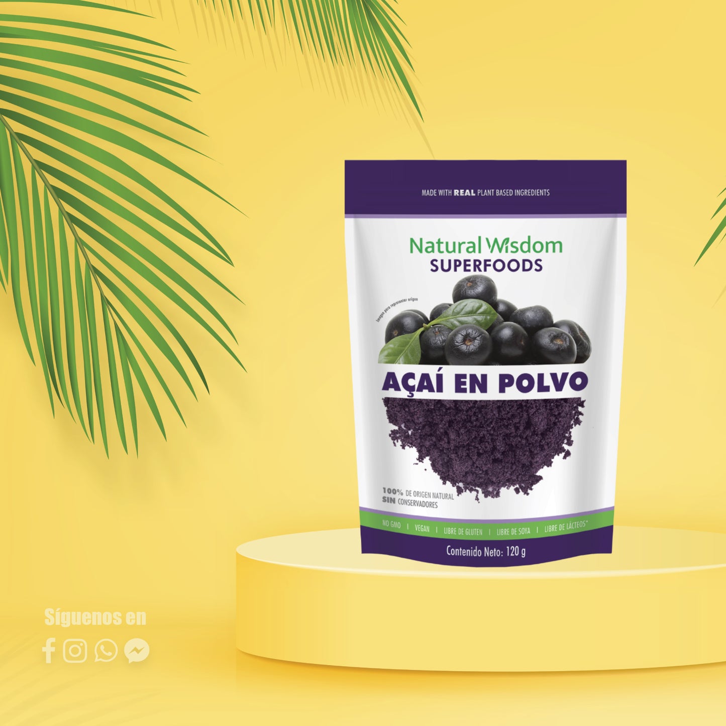Açaí en Polvo 100% Natural | Superfood | Natural Wisdom®