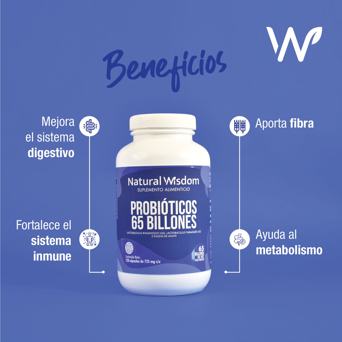 Probióticos 65 Billones
