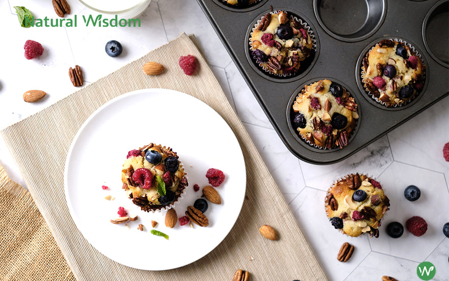 Cupcakes Keto de Berries