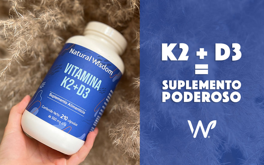 Conoce Vitamina D3 + K2: La Poderosa Combinación de Vitaminas Esenciales de Natural Wisdom®
