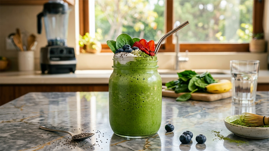 Receta de Matcha Smoothie con Espinaca