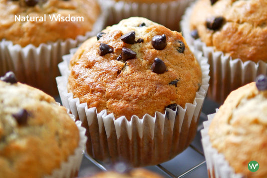 Muffins de Chispas de Chocolate con Harina de Almendra