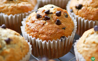 Muffins de Chispas de Chocolate con Harina de Almendra