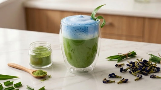 Pandan Latte Cold Foam de Butterfly Pea