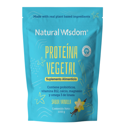 Proteína Vegetal Probiótica Sabor Vainilla 1,050 g