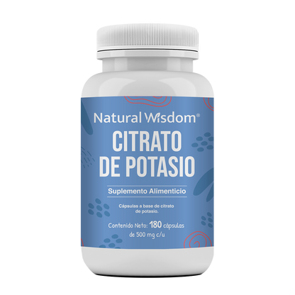 Citrato de Potasio 180 cápsulas