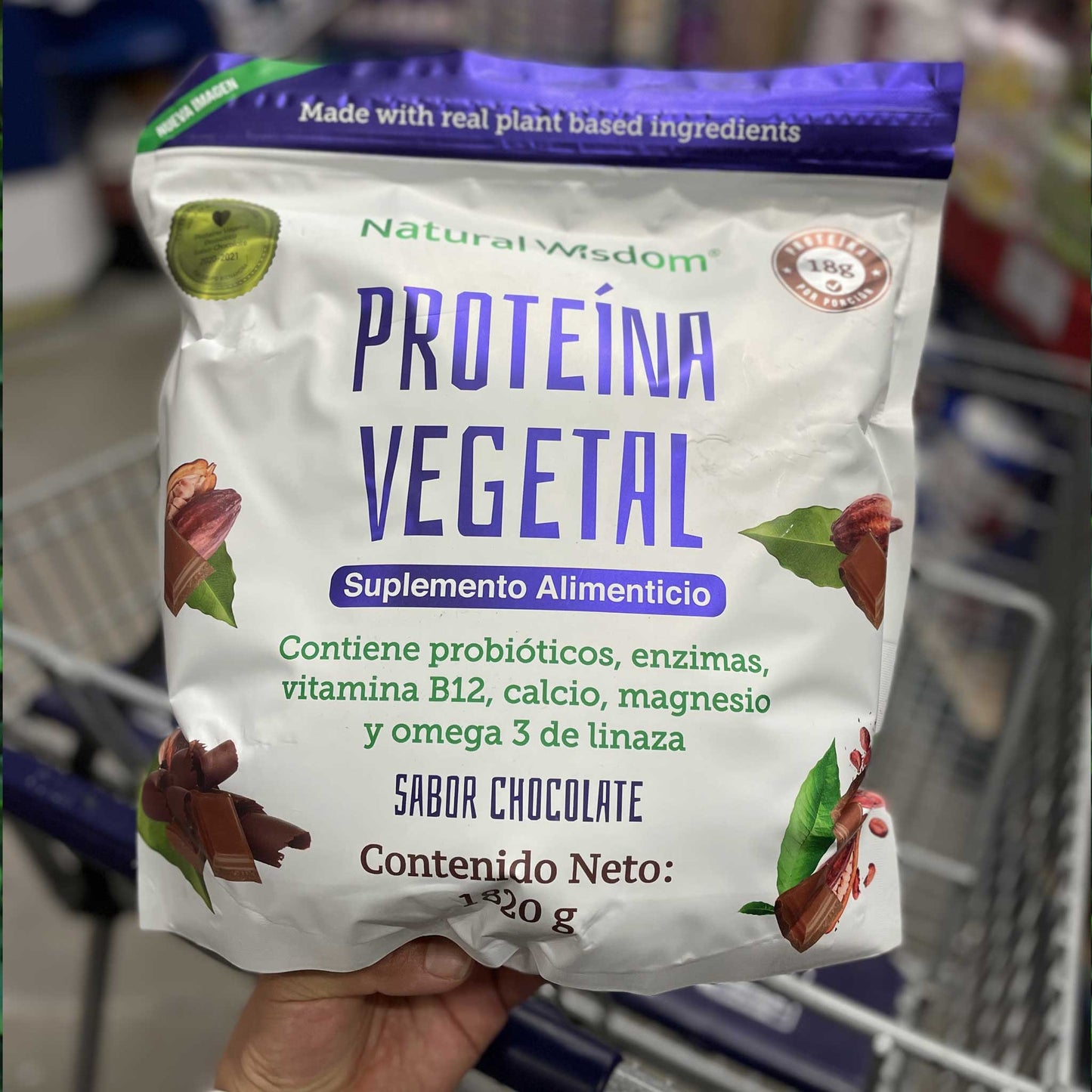 Proteína Vegetal Probiótica Sabor Chocolate 1,820 g