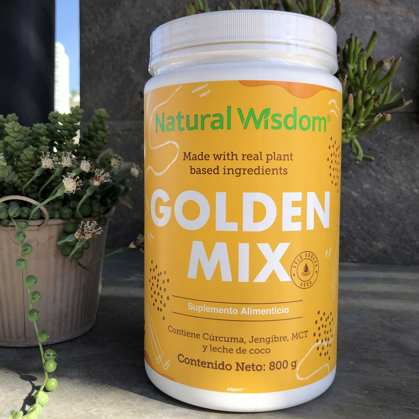 Golden Mix 800 g | Bebida Saludable | Natural Wisdom®