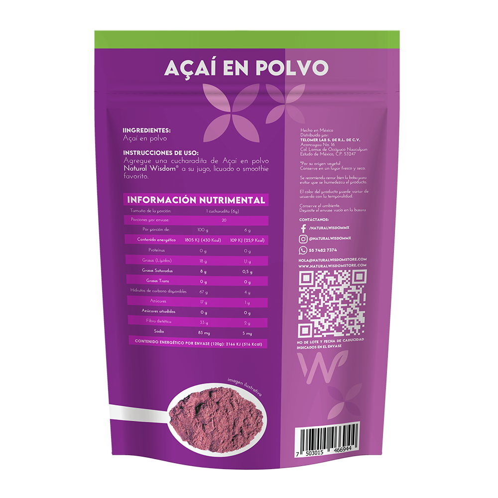 Açaí en Polvo 120 g