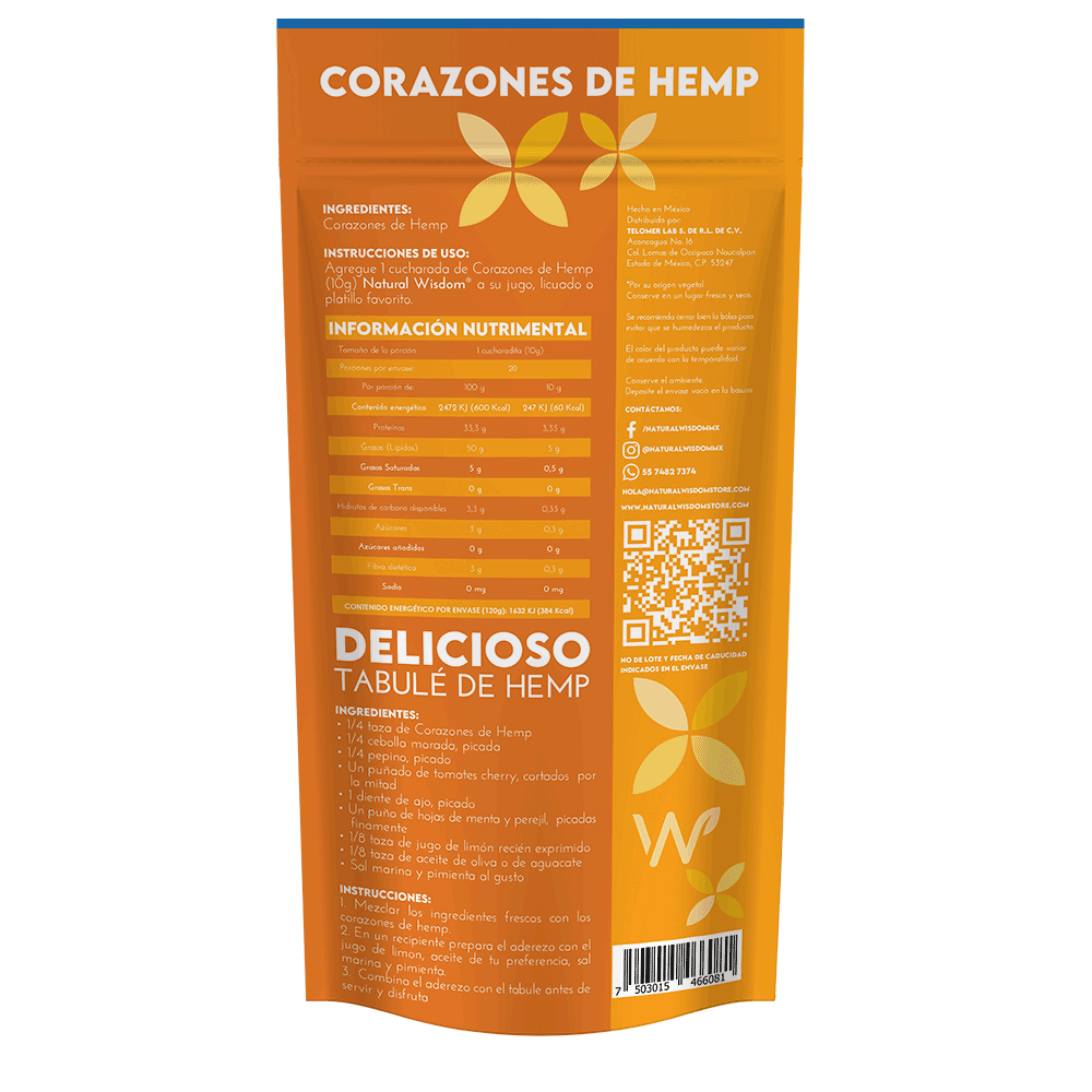 Corazones de Hemp 200 g