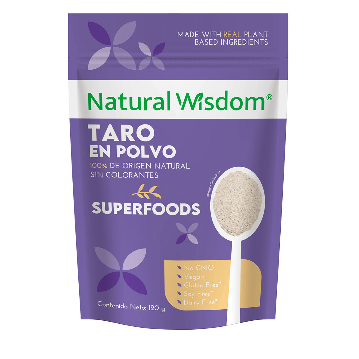 Natural Wisdom Taro en Polvo 120 g | Superfood de Origen Natural