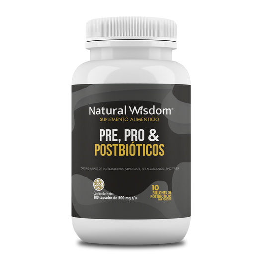 Pre, Pro & Postbióticos 180 capsulas