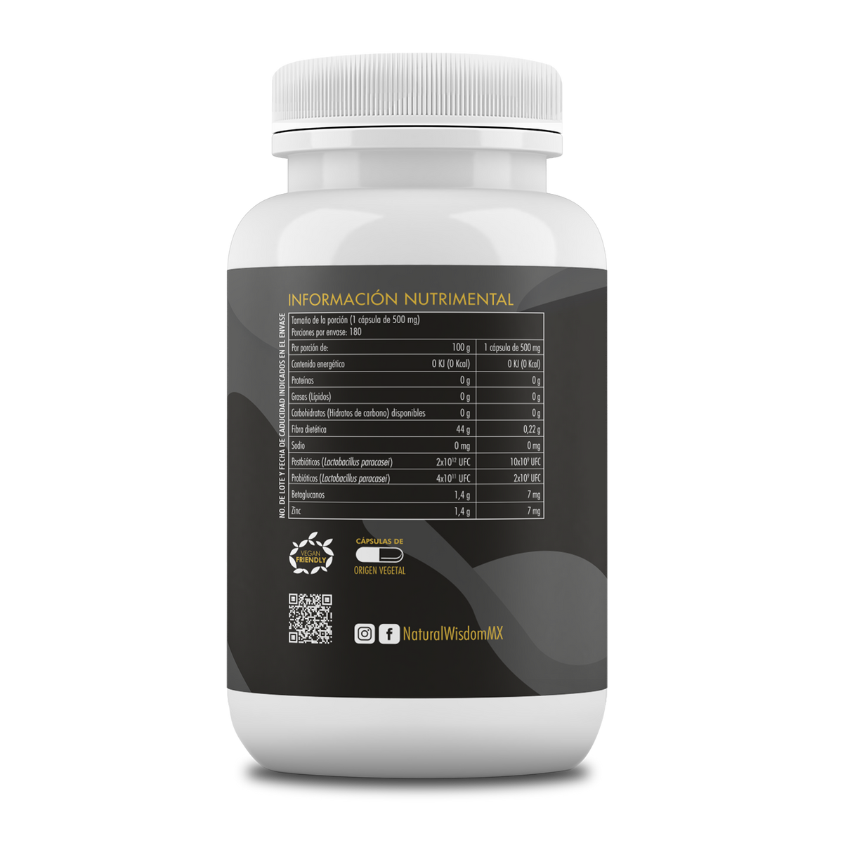 Pre, Pro & Postbióticos 180 capsulas