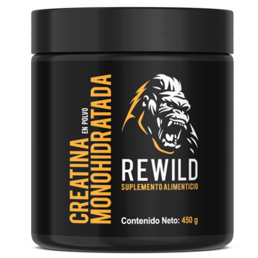 CREATINA MONOHIDRATADA REWILD 450G-90 PORCIONES
