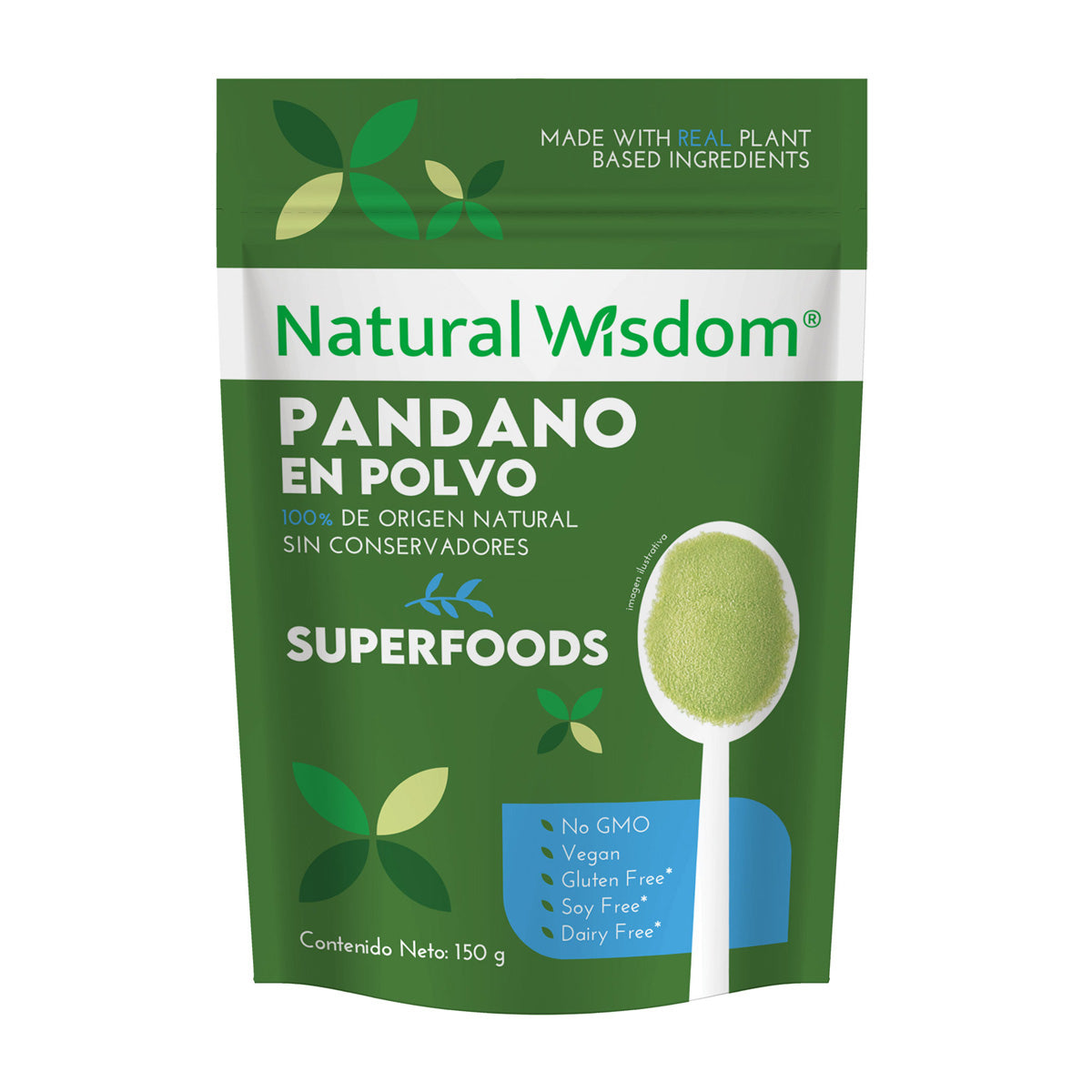 Pandano en Polvo Natural Wisdom Superfood 100% Natural 150 g