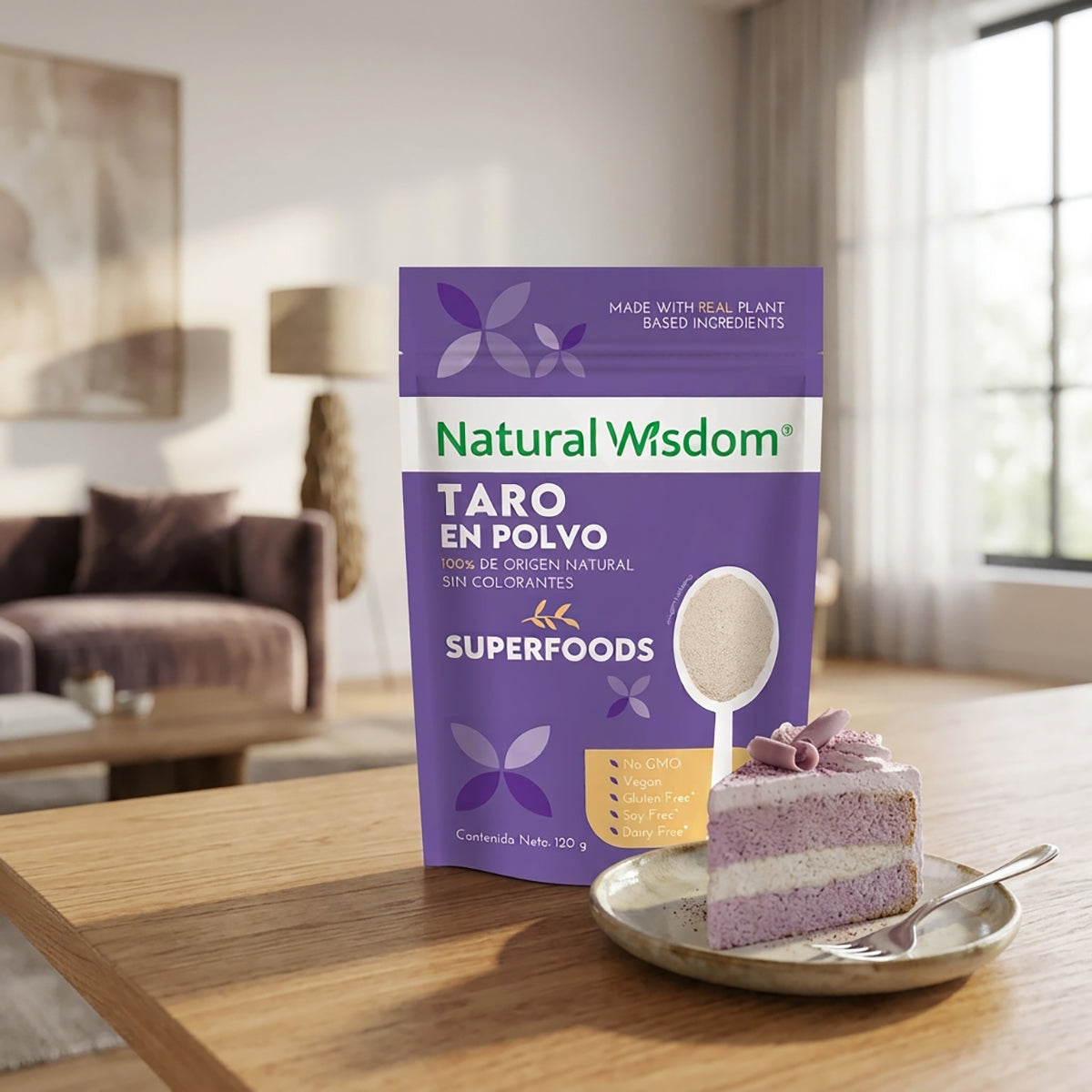 Natural Wisdom Taro en Polvo 120 g | Superfood de Origen Natural