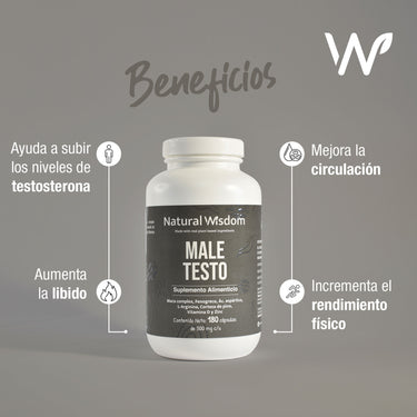 Male Testo 180 Cápsulas