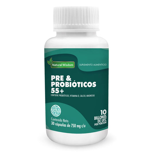 Pre & Probióticos 55+ 30 Cápsulas