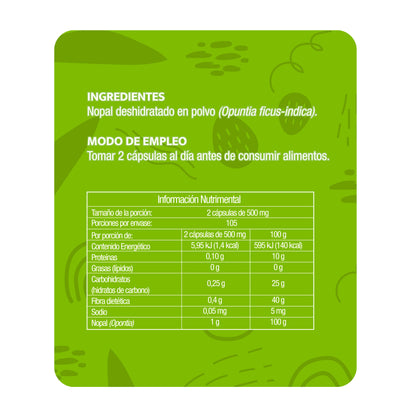 Nopal Green Fiber 210 Cápsulas