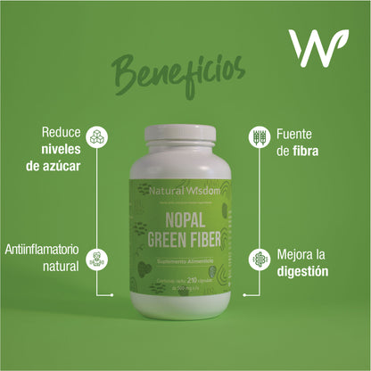 Nopal Green Fiber 210 Cápsulas