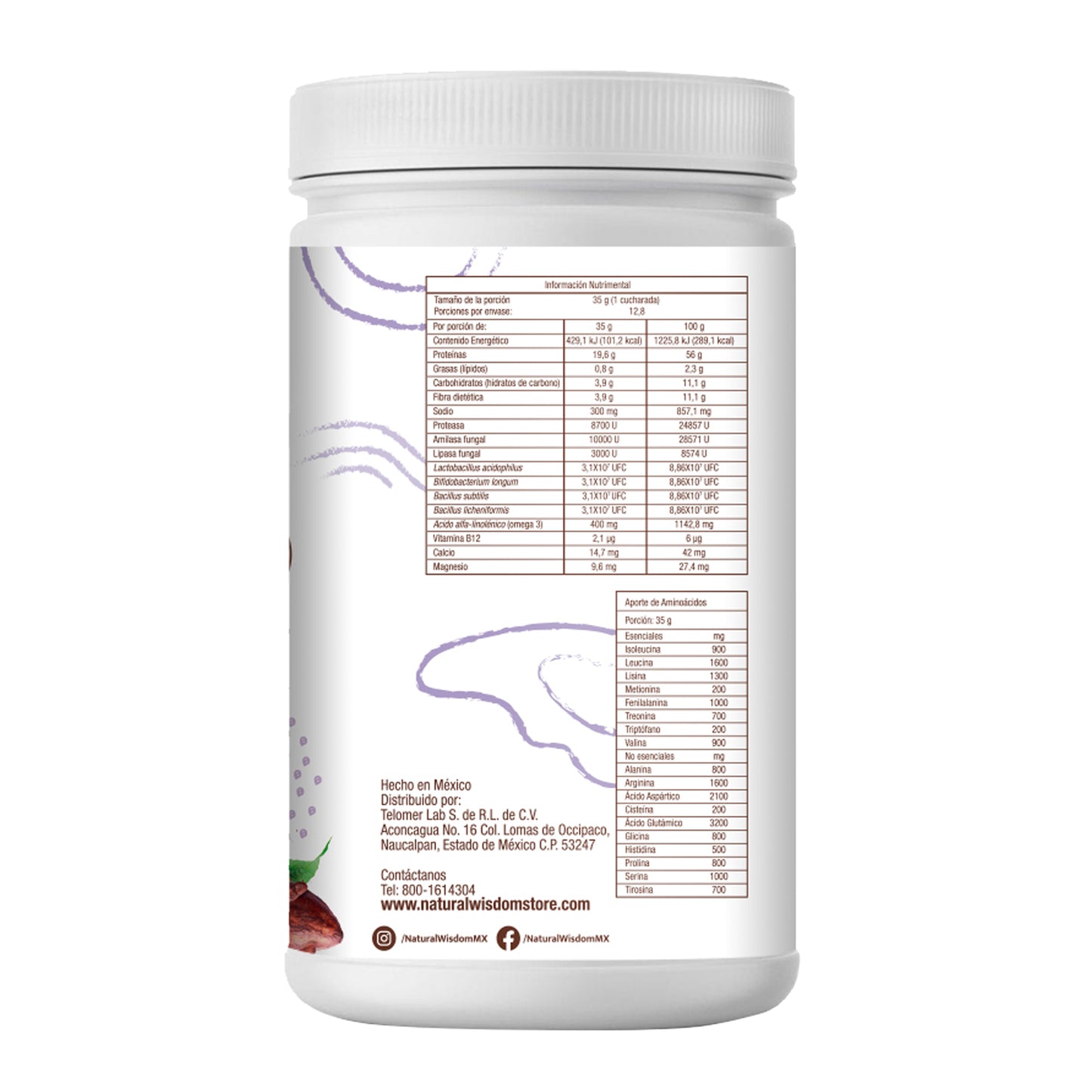 Proteína Vegetal sabor Chocolate 450 g