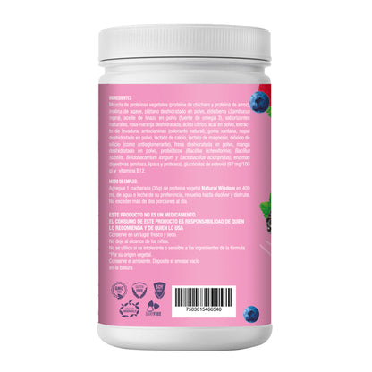 Proteína Vegetal sabor Frutos Rojos 450 g