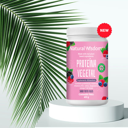 Proteína Vegetal sabor Frutos Rojos 450 g