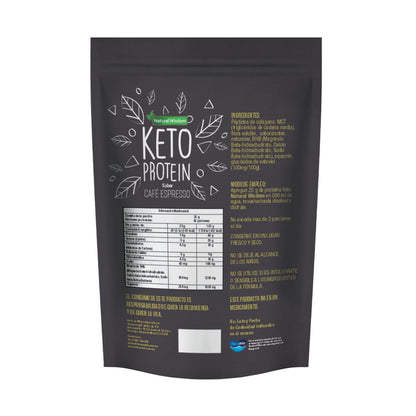 Proteína Keto sabor Café Espresso 900 g | Suplemento Alimenticio | Natural Wisdom®