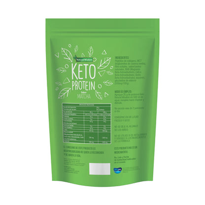 Proteína Keto sabor Matcha 900 g | Suplemento Alimenticio | Natural Wisdom®