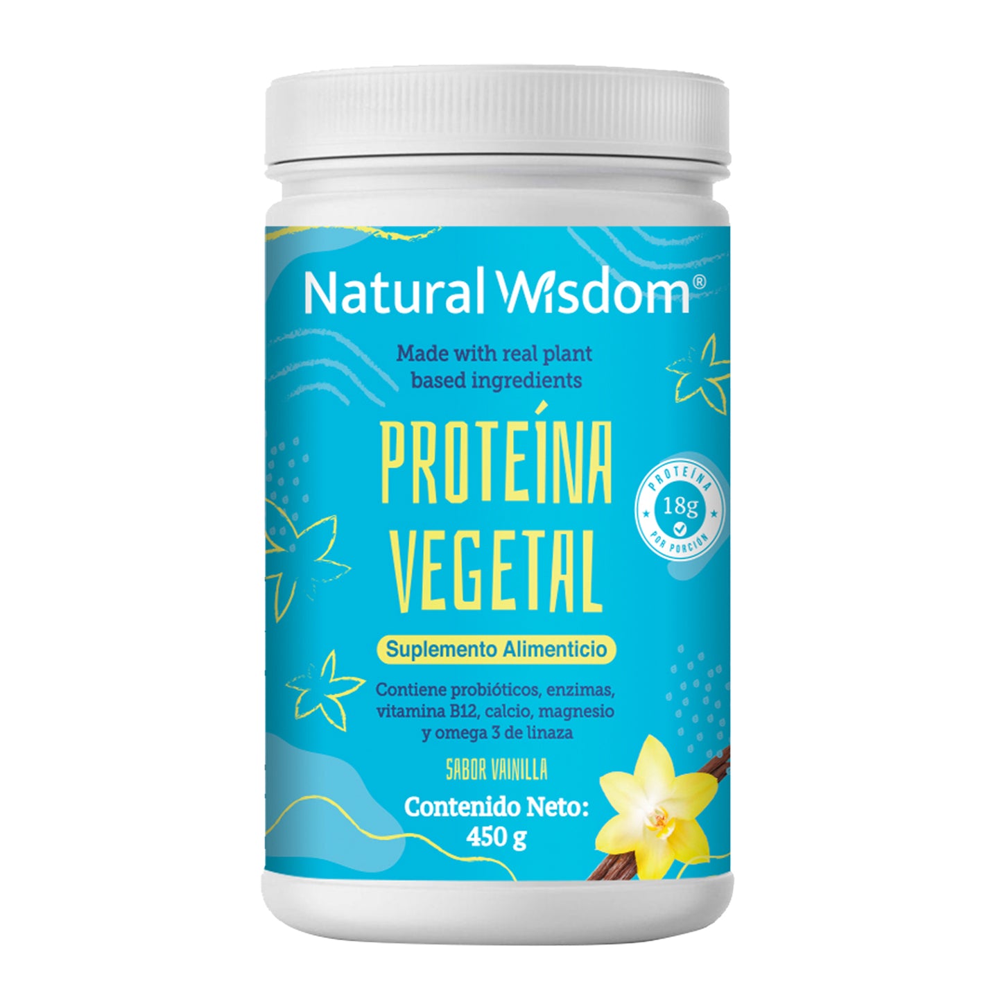 Proteína Vegetal sabor Vainilla 450 g