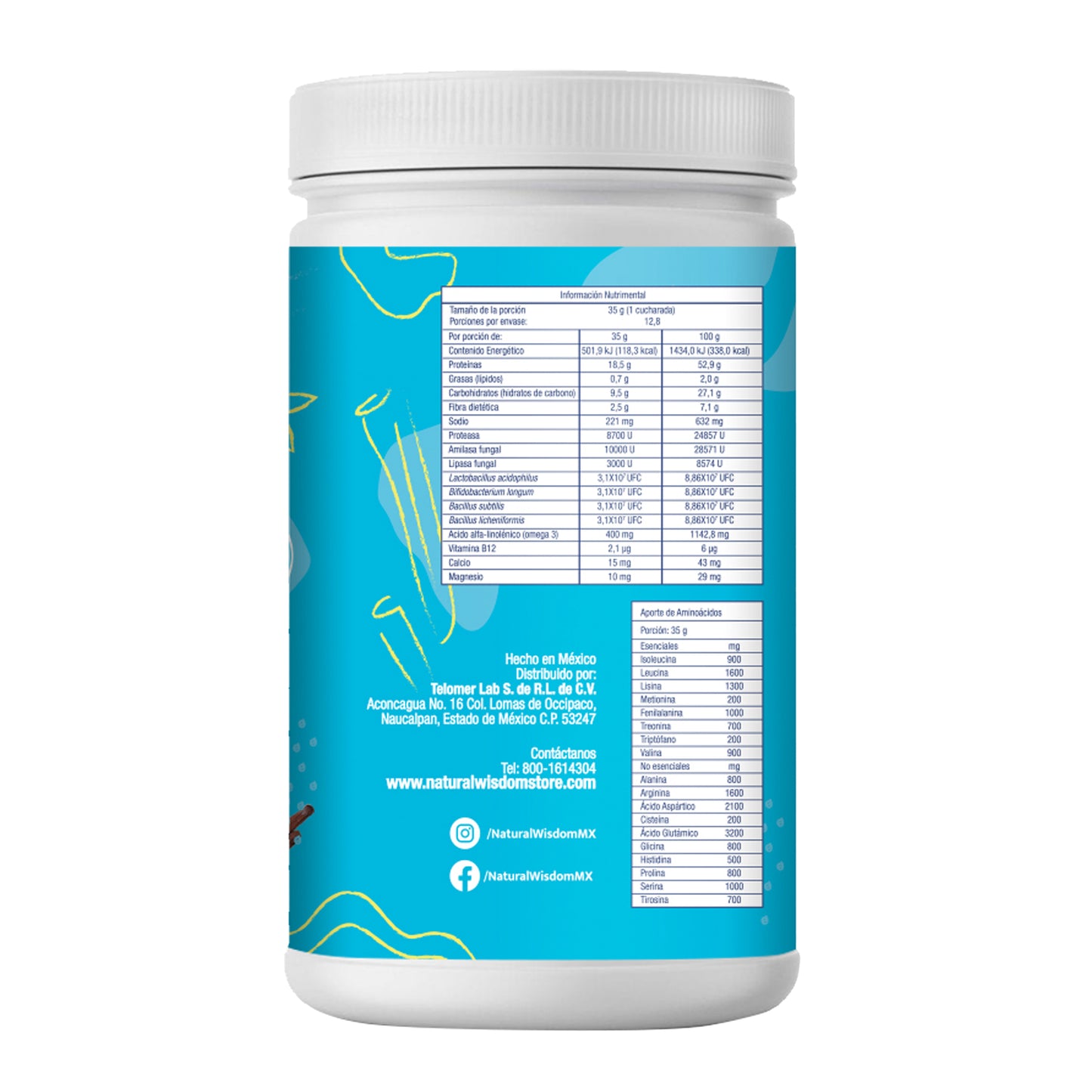 Proteína Vegetal sabor Vainilla 450 g